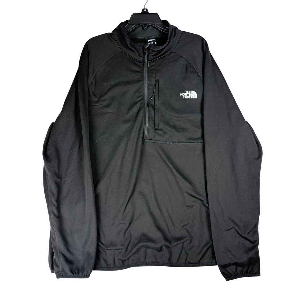 The North Face Pullover Men XXL Black 1/4 Zip Fleece Gorpcore Hiking Activewear